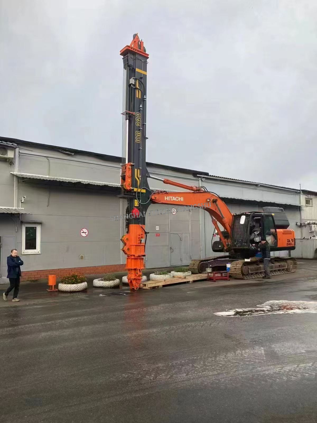 hydraulic telescopic arm KM220 for 22meters depth